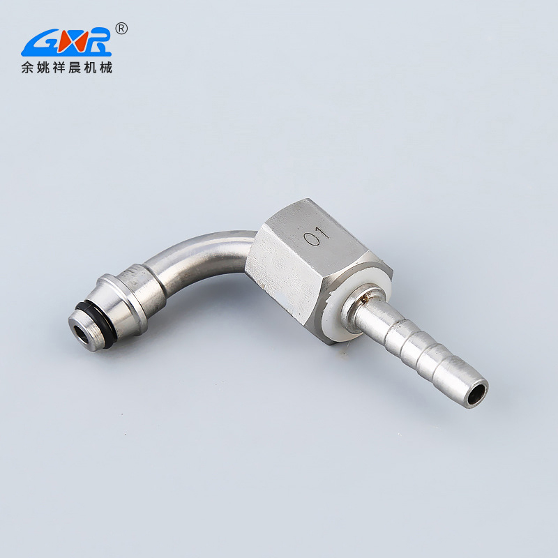 90 ° pipe internal thread sealing joint manufacturer supplies crimping joint stainless steel hose joint