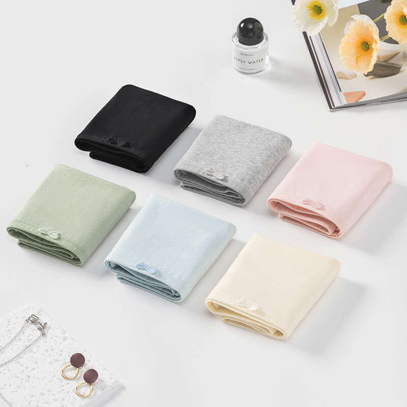 Independent Packaging 5A Antibacterial Bow Cute Girl Solid Color Elegant Women's Underwear Lingerie Women Underwear Underwears Woman Calecon Calz
