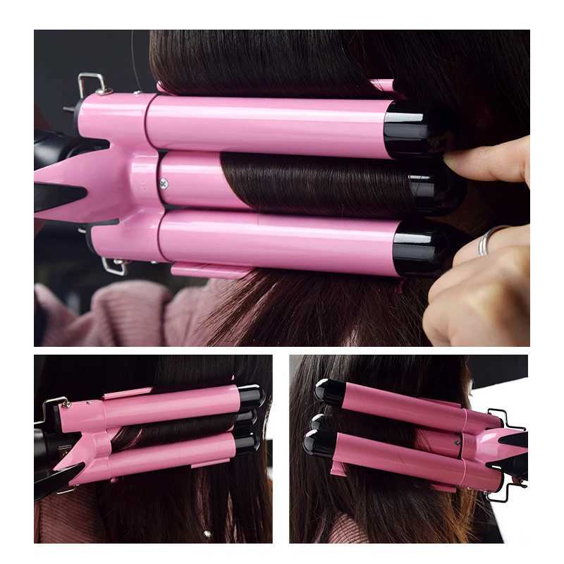 Professional Hair Curling Iron Ceramic Triple Barrel Hair Curler Irons Hair Wave Waver Styling Tools Hair Styler WandB240719
