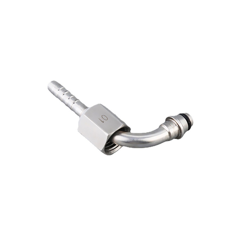 90 ° pipe internal thread sealing joint manufacturer supplies crimping joint stainless steel hose joint