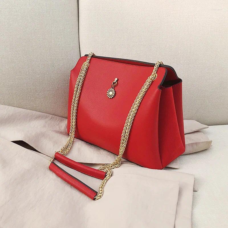 Bag Women's 2024 Retro National Style Chain Shoulder Three-layer Large-capacity Trendy Handbag Female Satchels