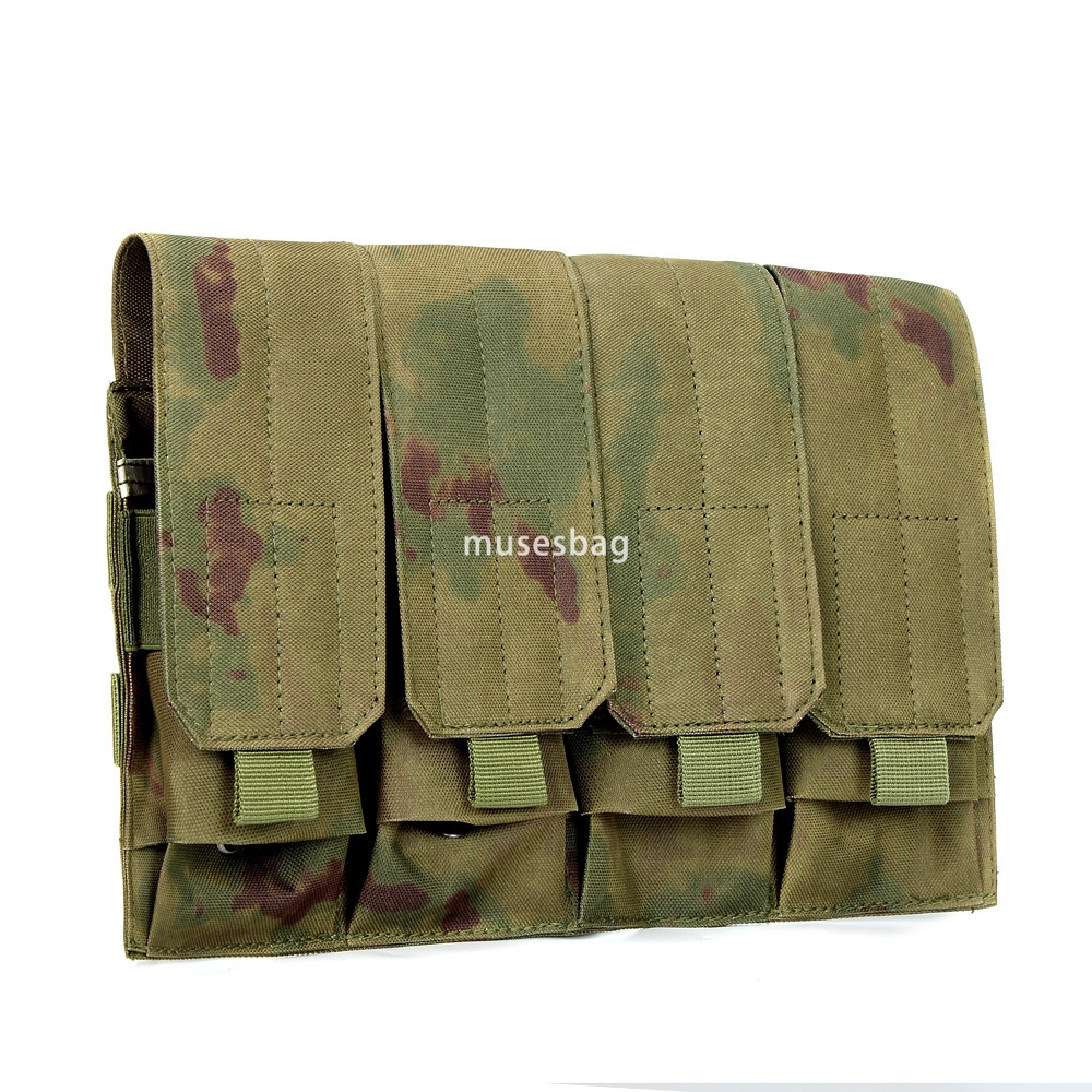 Tactical multi link quadruple link magazine bag two link triple link storage bag walkie talkie bag field Molle accessory bag
