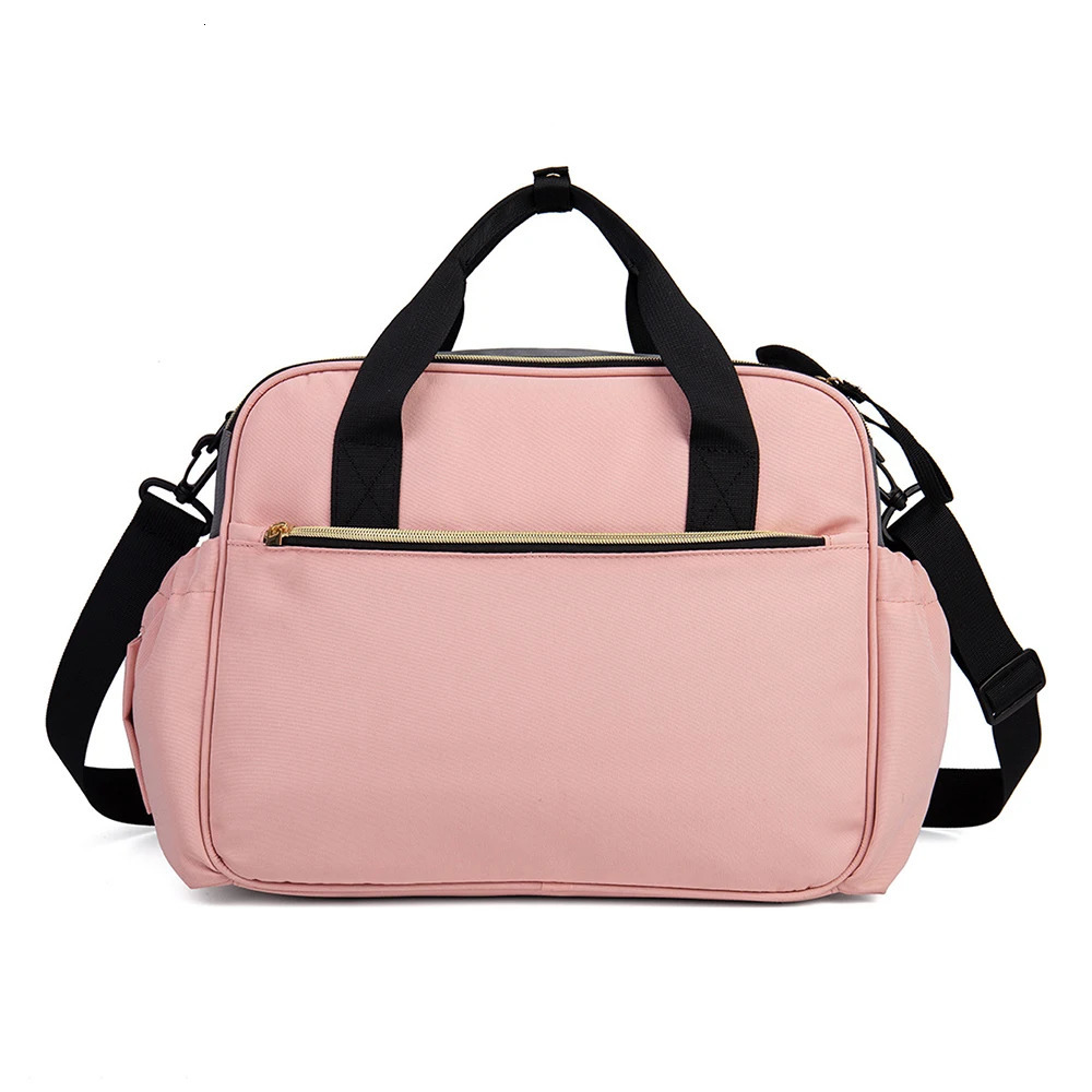 Diaper Bag Baby Care Bag Mom Nappy Pink Gray Large Capacity Baby Diaper Bag Baby Care Backpack 240704