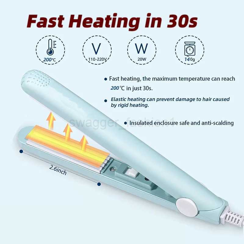 New in 3-in-1 Hair Curler Corrugated Professional Mini Styling Appliance StylerB240719