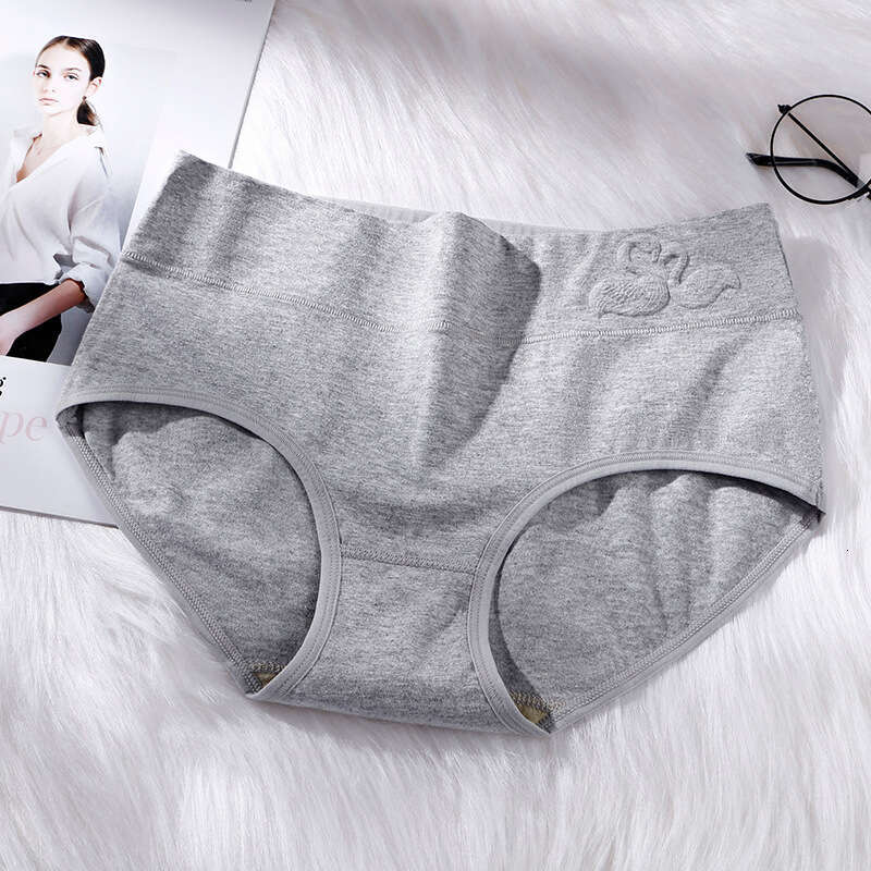 Cotton Antibacterial 3D Embossed Women's Large Size Pure Cotton Mid Waist Underwear Calecon Calzoncillos Panties Women Underwear Lingerie Underwe