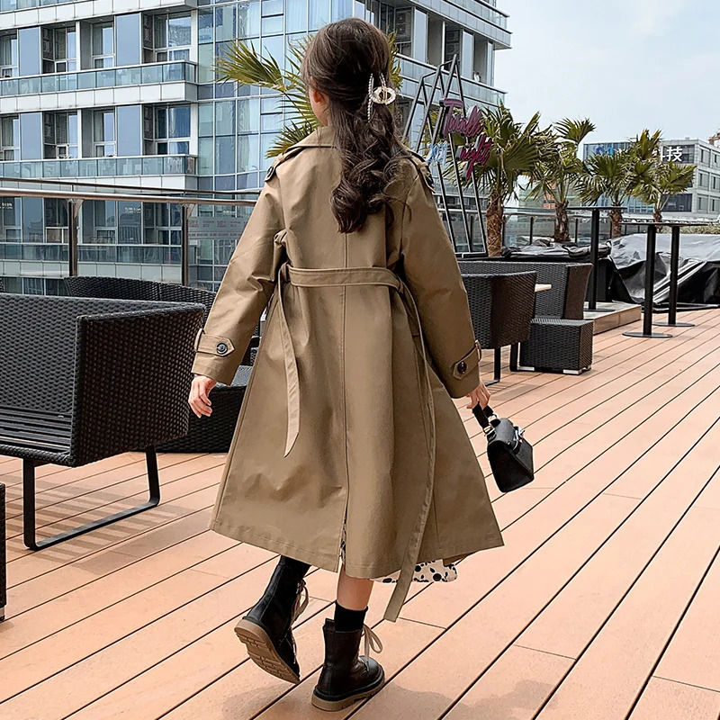 Childrens Birthday Gift Girls Sweatshirt Spring and Autumn Long Girls Coat Windproof Jacket 4-14 Years Old 240711