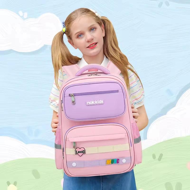 Fashion designer 2025S new model School Bags MOK Factory Price Children Bookbag Kids Bag For Boys Schoolbag Girls Protecting Spine Primary Students Mo