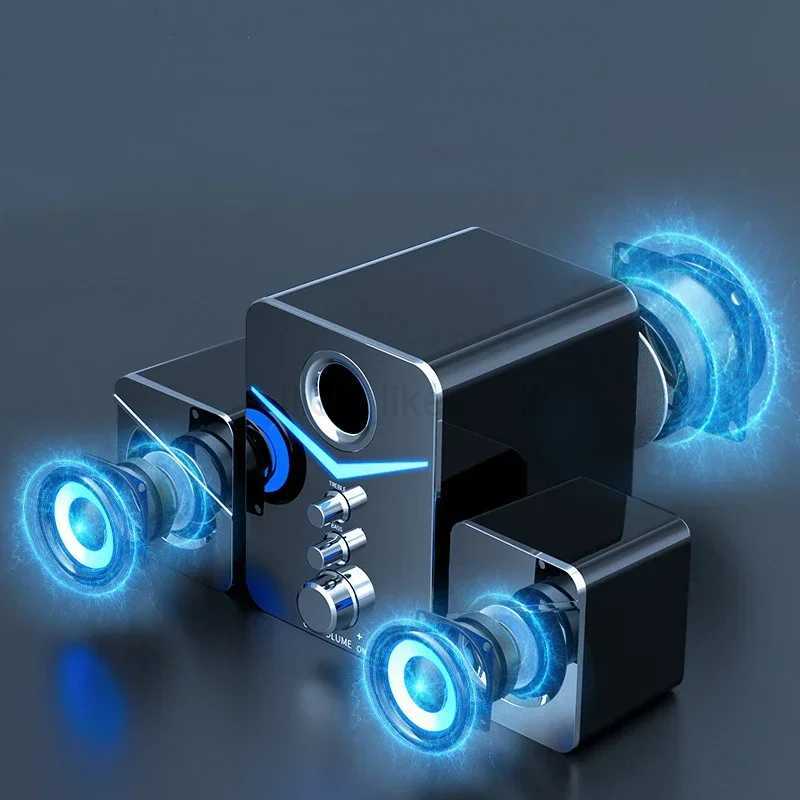 Bluetooth Speaker Home Theater Sound System for PC Phone Subwoofer Multi-media Mini Speakers Desktop Computer MP3 Player Audio M240719