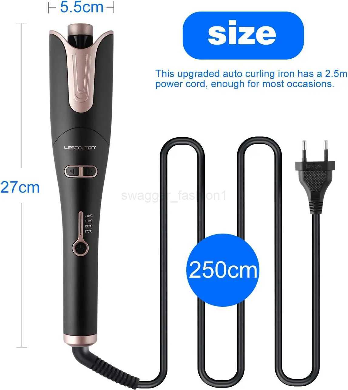 LESCOLTON Automatic Curling Iron Innovative Large Curl Professional Hair Curler Automatic Curling Hair Styling Tool for All AgesB240719