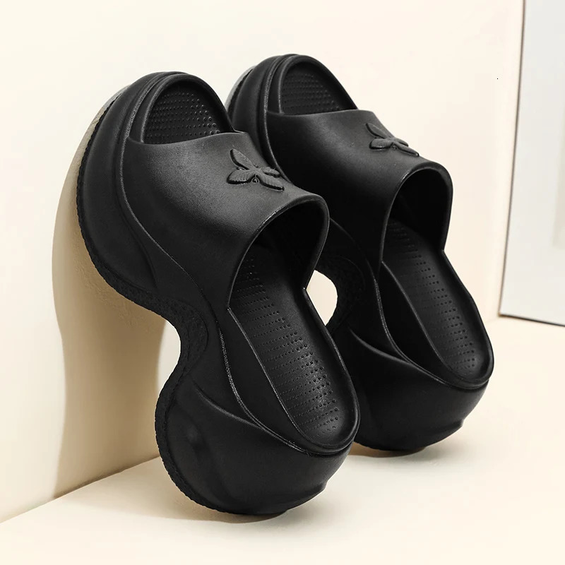 Wedge Slider Womens Platform Sandals Fashion High Sole Womens Summer Slider Eva foam Womens Babouche Red Shoe Slider 240719