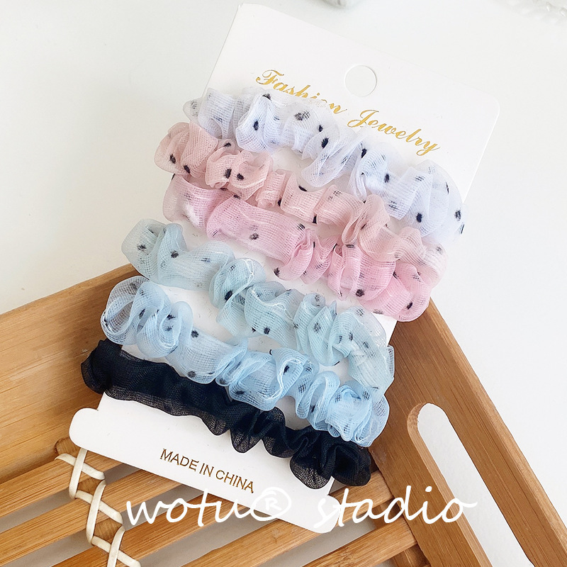 New woman Scrunchie Hairbands Hair Tie Women for Hair Accessories Satin Scrunchies Stretch Ponytail Holders Handmade Gift Heandband