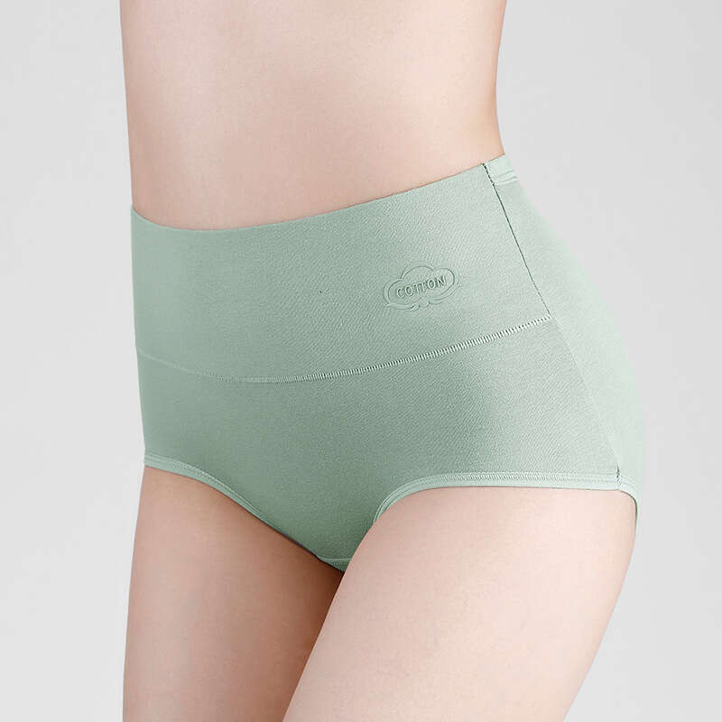 Graphite Thin Pure Cotton Printed Triangle for Women High Waist Antibacterial Underwear Calzoncillos Calecon Lingerie Panties Women Underwear Underwea