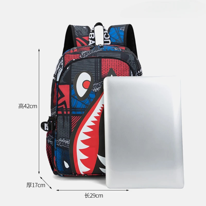 Backpack Boys for Kids Bookbag Middle Shark School Bags Travel Back Pack 240718