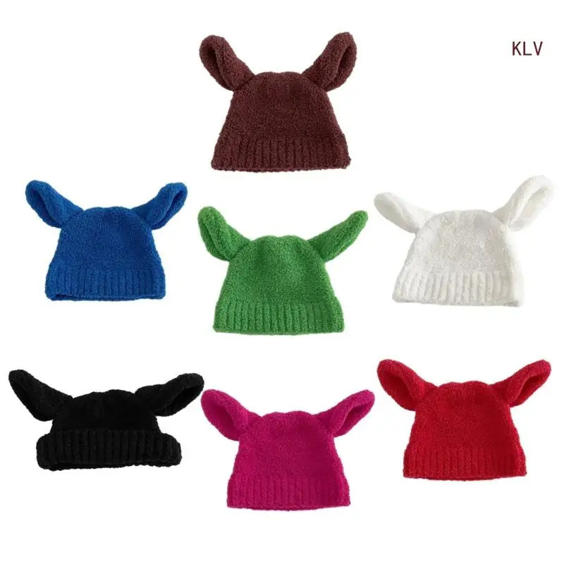 Winter Teenagers Beanie Elastic Windproof Shape Hat Ear Protector Hat Adult Winter Cycling Skiing Supplies 240712