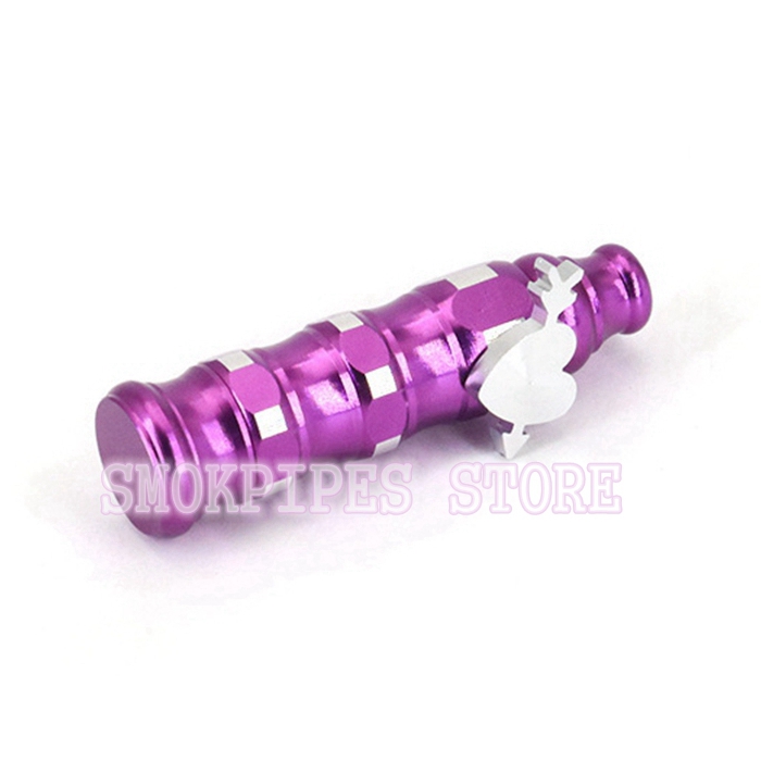 Colorful Aluminium Smoking Herb Tobacco Spice Miller Bullet Cartridge Pipes Storage Bottle Stash Seal Case Love Arrow Snuff Snorter Sniffer Snuffer Holder