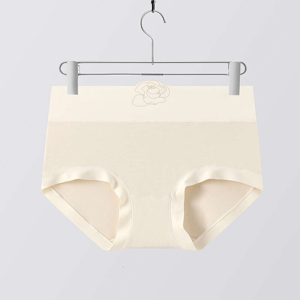 Skin Friendly, Naked, Breathable Underwear, Comfortable, Antibacterial, Mulberry Silk Crotch, Women's Triangle Pants, High Waisted, Seamless Unde