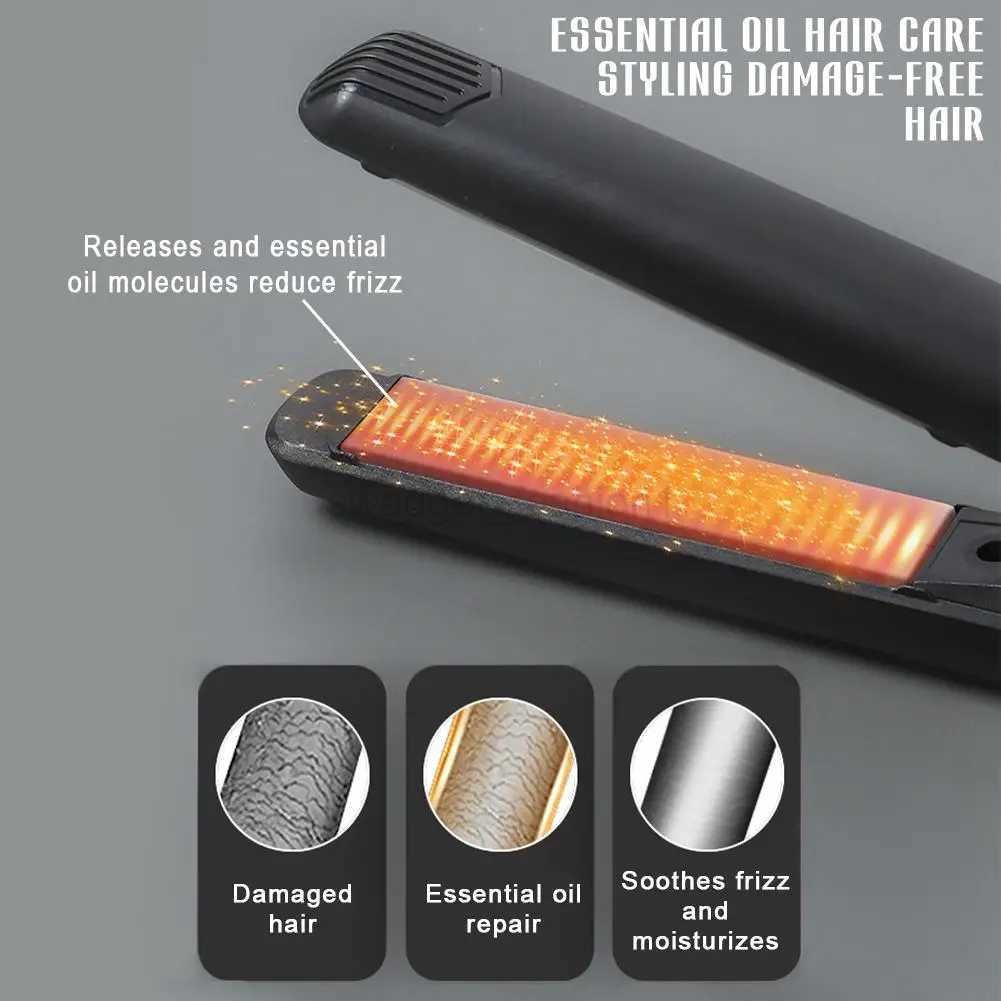 Mini USB Portable Cordless Hair Straightener Curler Rechargeable Curling Straightening Flat Iron Professional Split Styling ToolB240719