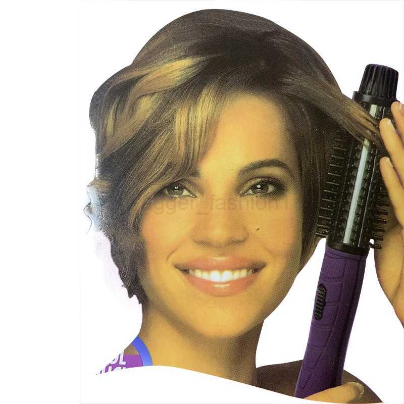 Both of high and low gear electric curling iron does not hurt the hair perm hair comb pear flower electric round brush shapeB240719