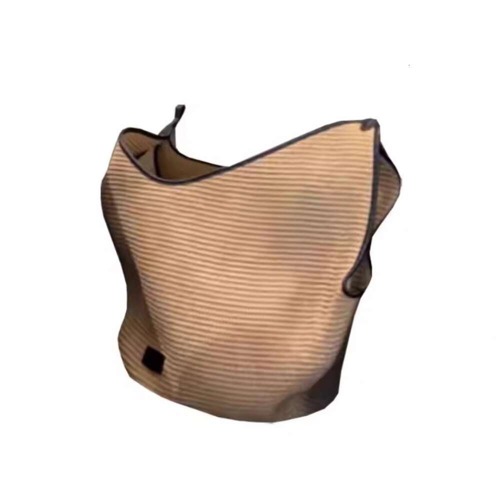 High end tote for women, European goods, travel grass woven single shoulder armpit commuting bag, vacation beach bag H7.19#28