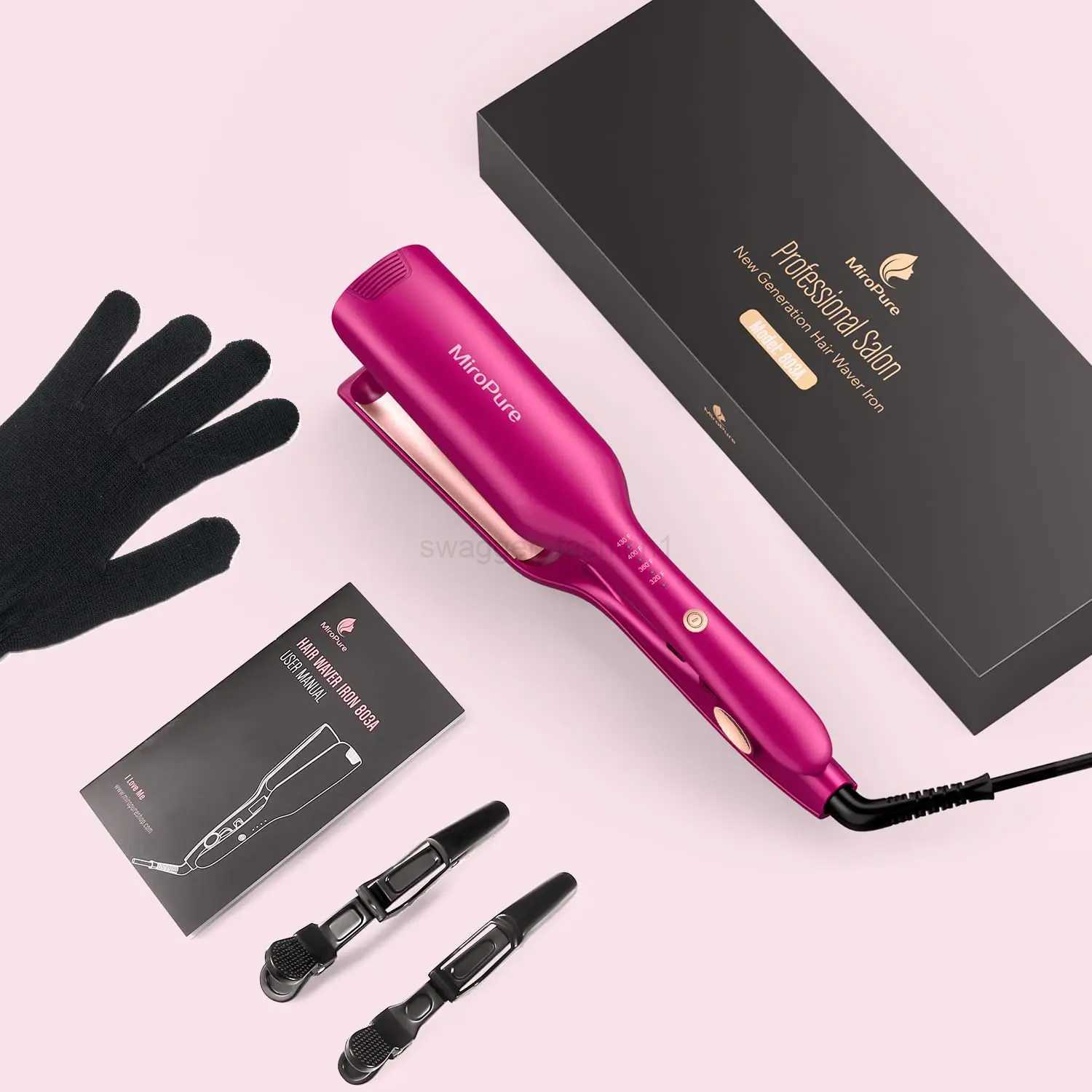 Wave Iron Beach Curling Hair Stick 2.54Cm PTC Heater Automatically Turns Off Easy To Adjust Shape Long-Lasting Heating 300B240719