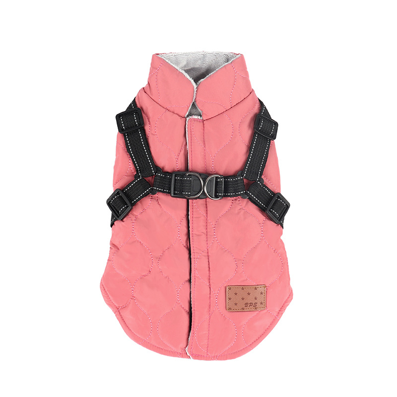 Warm for Small Windproof Winter Pet Dog Coat Jacket Padded Clothes Puppy Outfit Vest Yorkie Chihuahua Harnes Free shipping