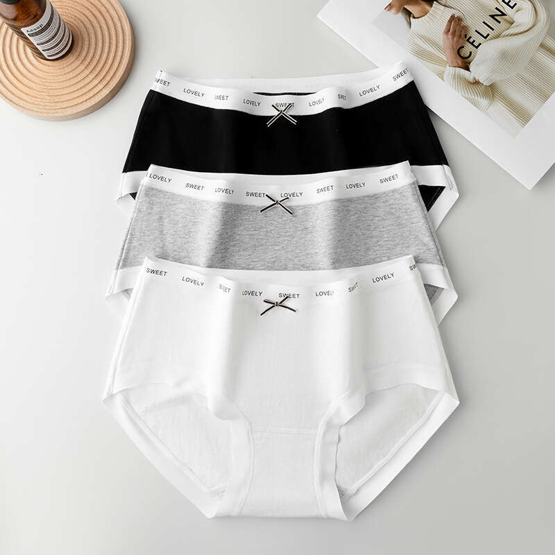 Minimalist Ins Style Trendy Breathable and Seamless Underwear, Pure Cotton 5A Antibacterial Crotch, Comfortable Women's Underwear Calzoncillos Ca