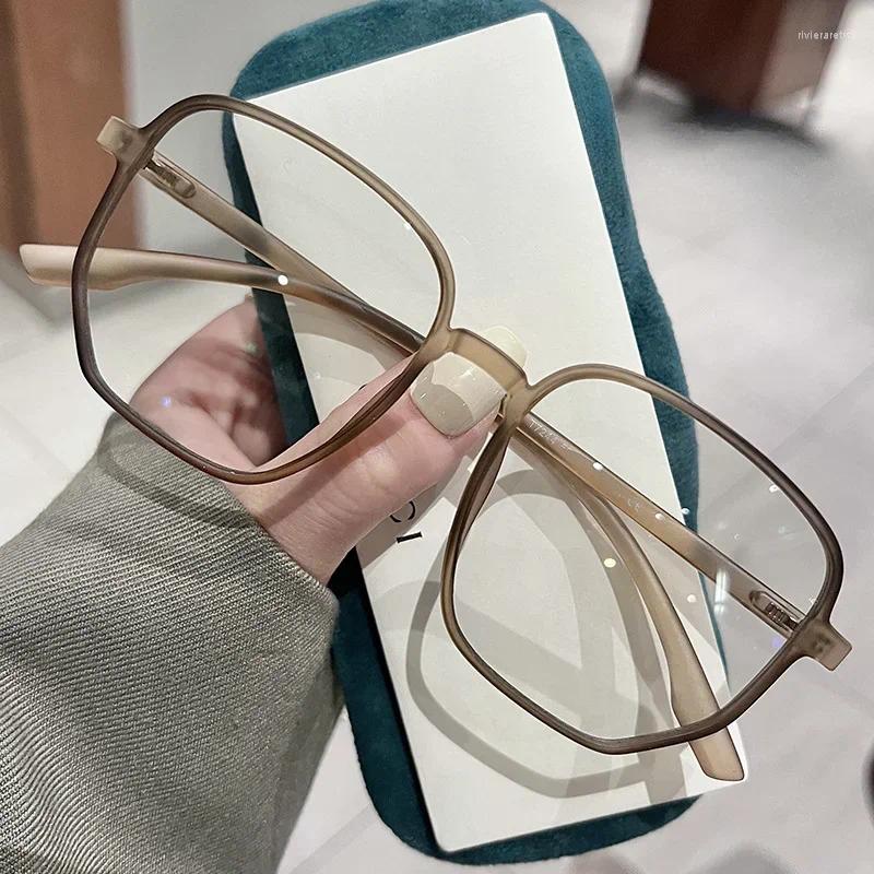 Ultra Glasses Sunglasses Light Myopia Men Women Diopter Eyeglasses Trendy Large Size Square Frame Near Sight Eyewear Gafas De Lectura