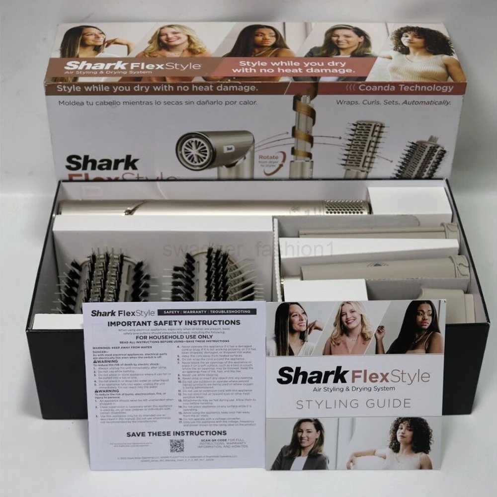 Shark HD430 FlexStyle Negative Ion Hair Dryer AirwrapPowerful Hair Dryer Brush Multi-Styler with Auto-Wrap CurlersB240719