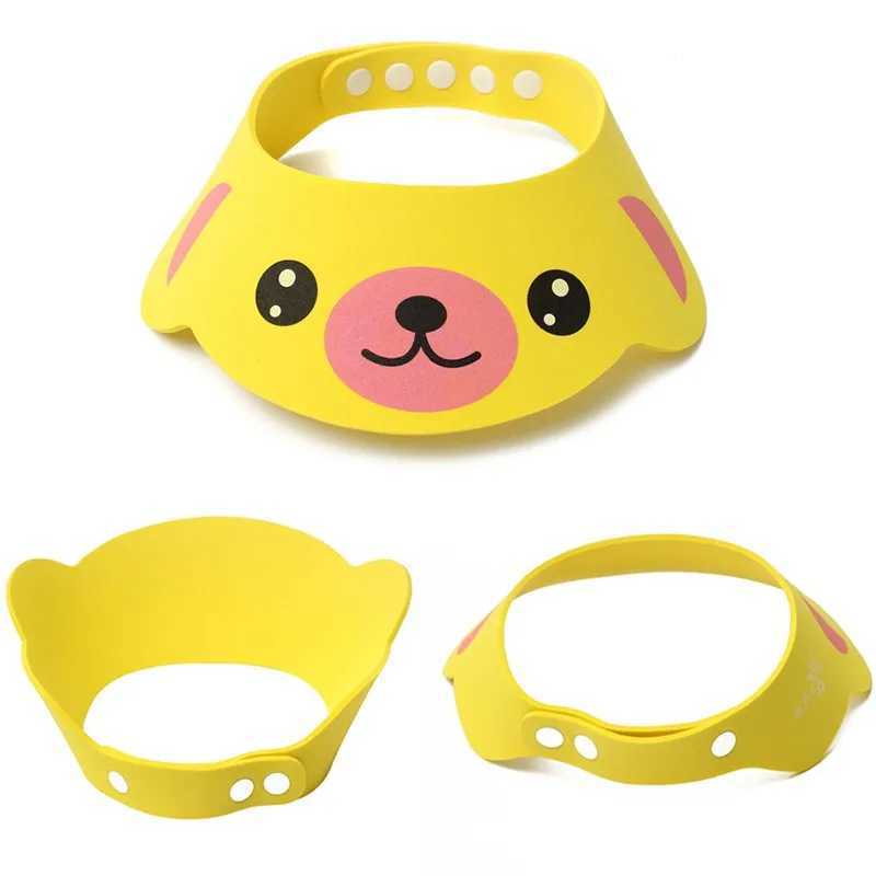 Baby shower cap soft cap cartoon animal childrens shower cap goggles shampoo shampooW240717
