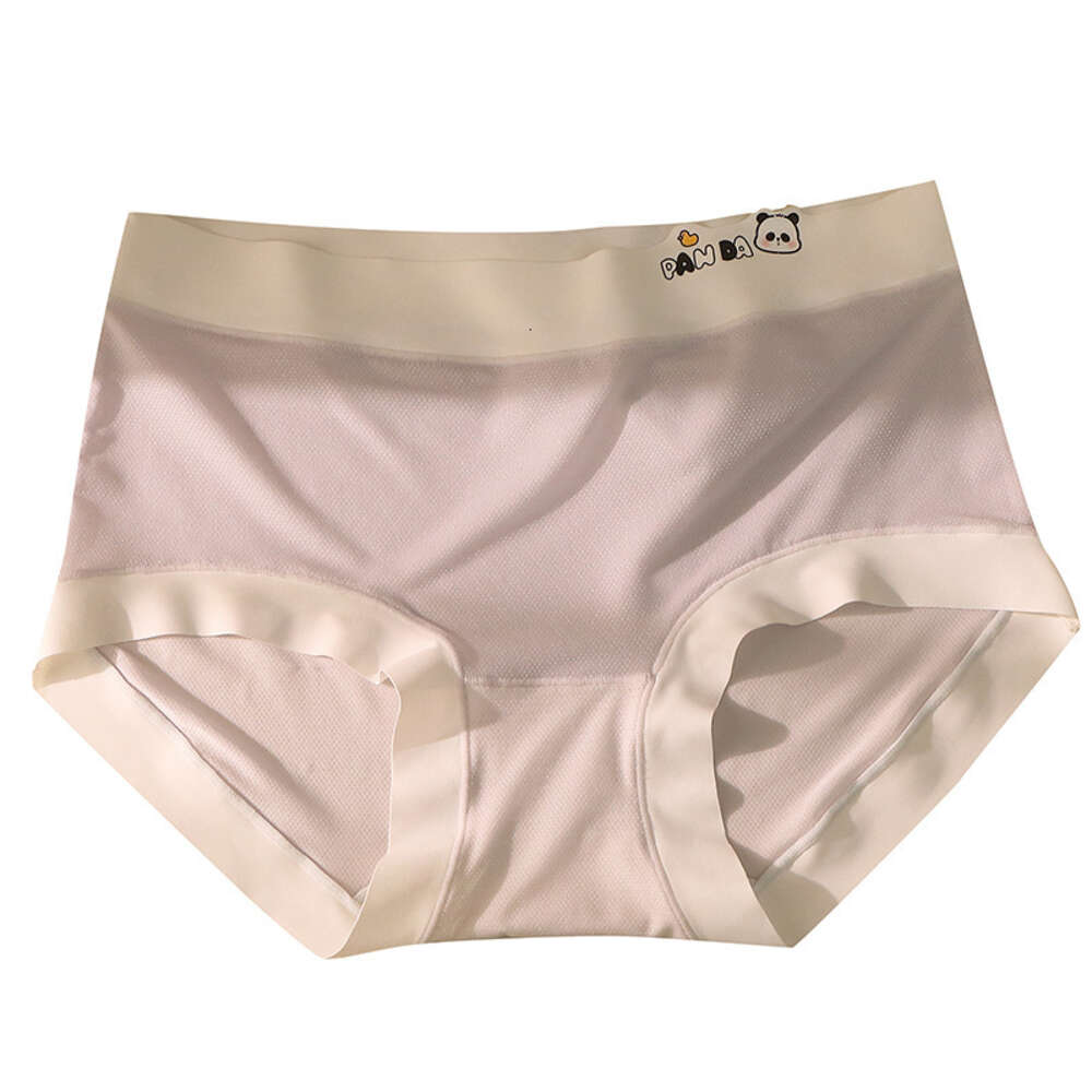 7A Antibacterial Mesh Ice Seamless Mulberry Silk Crotch Summer Naked Feeling Clear Women's Quick Drying Underwear Women Underwear Underwears Woma