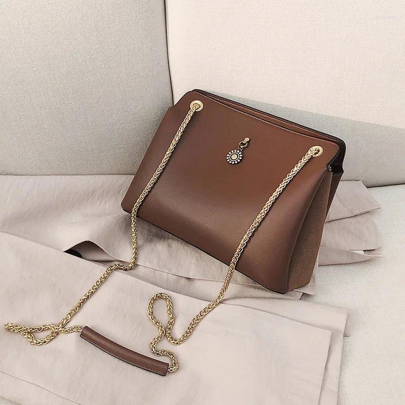 Bag Women's 2024 Retro National Style Chain Shoulder Three-layer Large-capacity Trendy Handbag Female Satchels