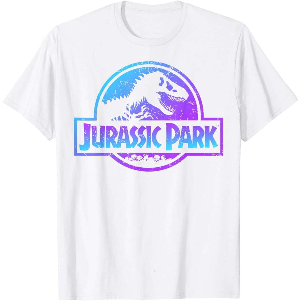 Dsigner Mens Womens Dinosaur T shirts Blue & Purple Fossil Graphic Tees Short Sleeve T-Shirt tops Fashion clothes tshirt Free shipping