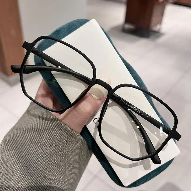 Ultra Glasses Sunglasses Light Myopia Men Women Diopter Eyeglasses Trendy Large Size Square Frame Near Sight Eyewear Gafas De Lectura
