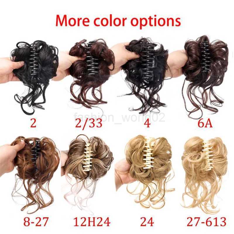 Synthetic hair clip Womens messy curly hair Wigs rabbit claw Chignon hair clip for womens fake hairX240719