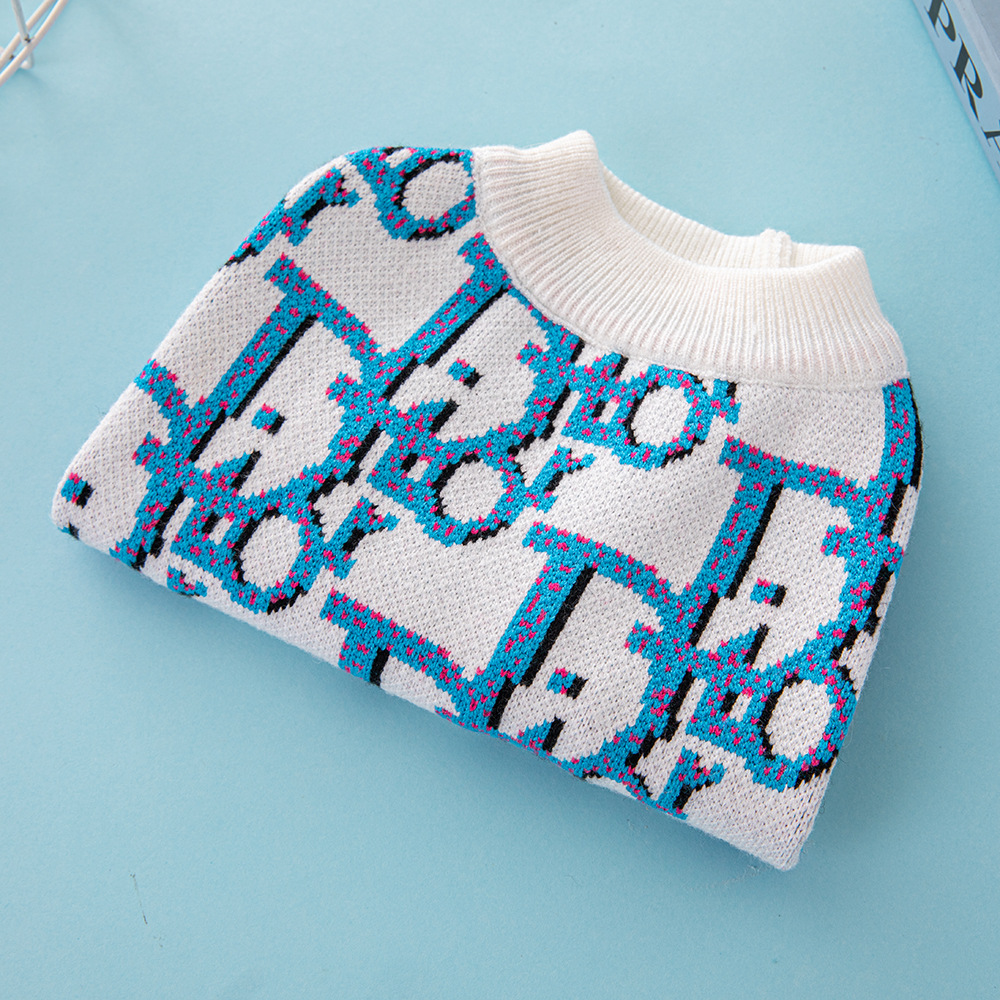 Autumn and Winter thickened fashion brand pet sweater French bucket chenari medium and small dog luxury dog clothes cat and dog clothing coat
