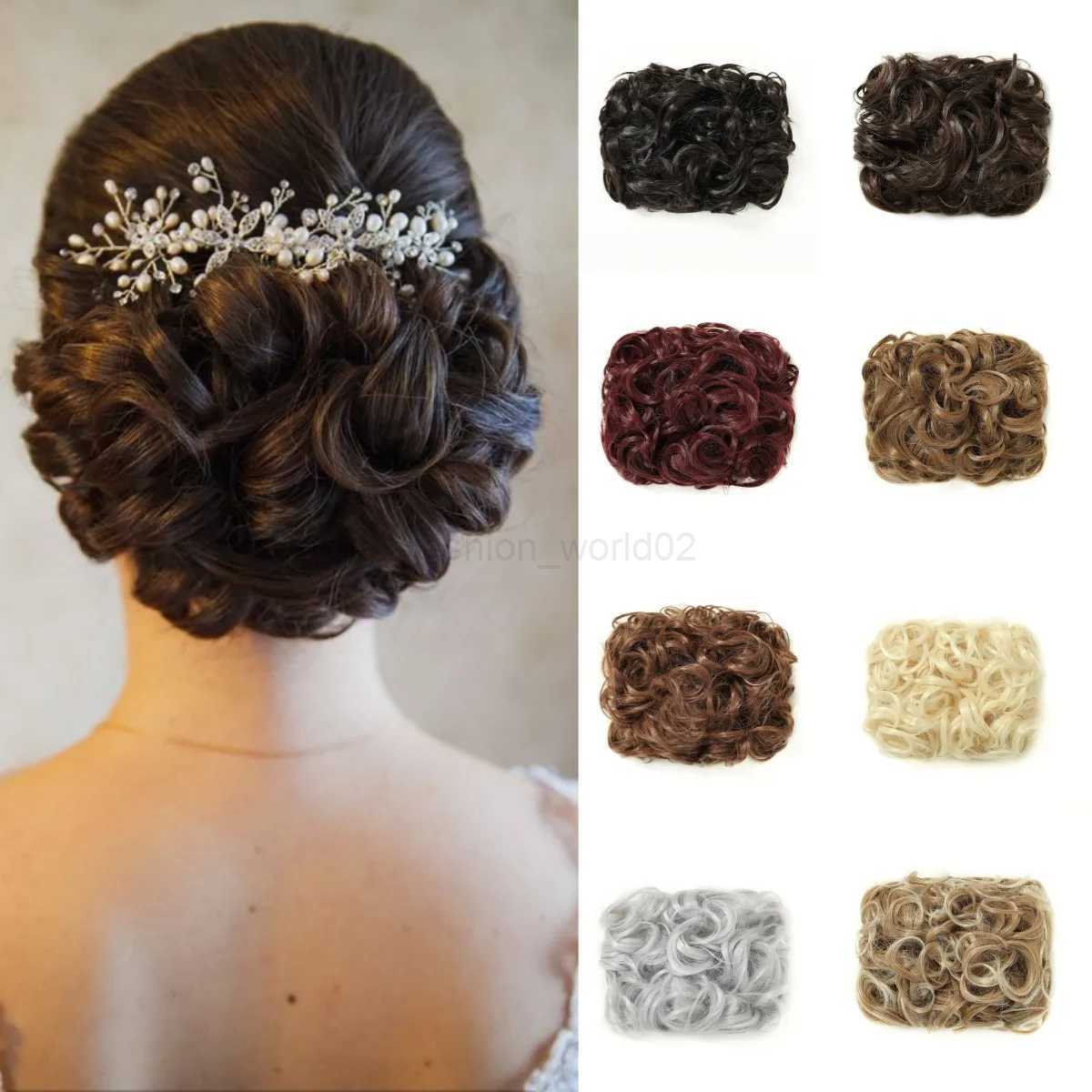 Messy Bun Scrunchie Chignon Hair Clip Curling Wheel Hair Comb into Messy Bun Womens Hair ClipX240719