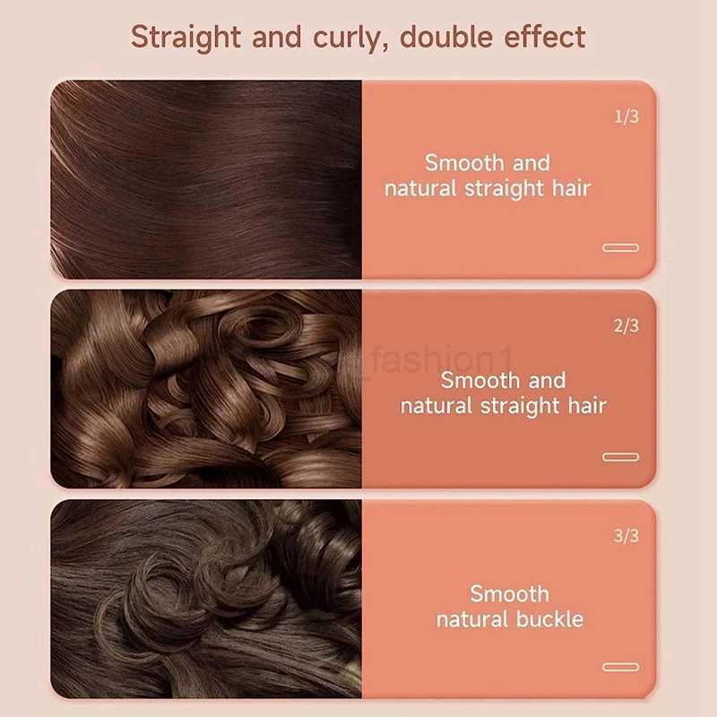 2 In 1 Dual-Purpose Hair Curler Mini Hair Straightener Travel Curling IronPortable Mini USB Hair CurlerB240719