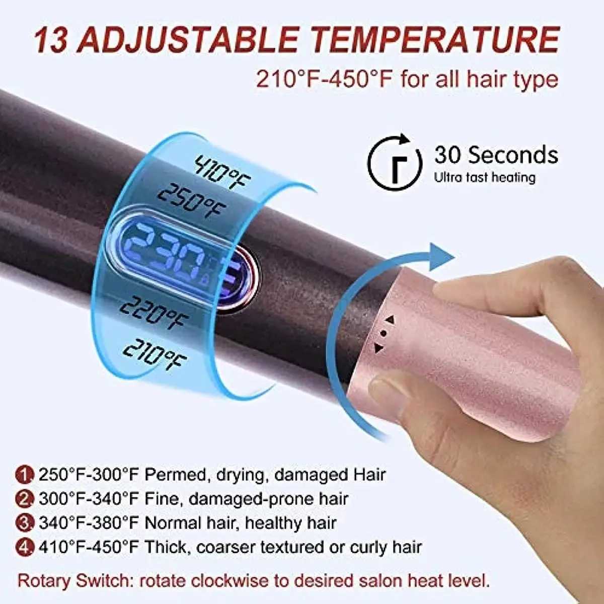 2 in 1 Hair Straightener And Curling Iron 1 Inch Dual Voltage Twist Straightening Curling Iron Fast Heating Wavy Curling IronB240719