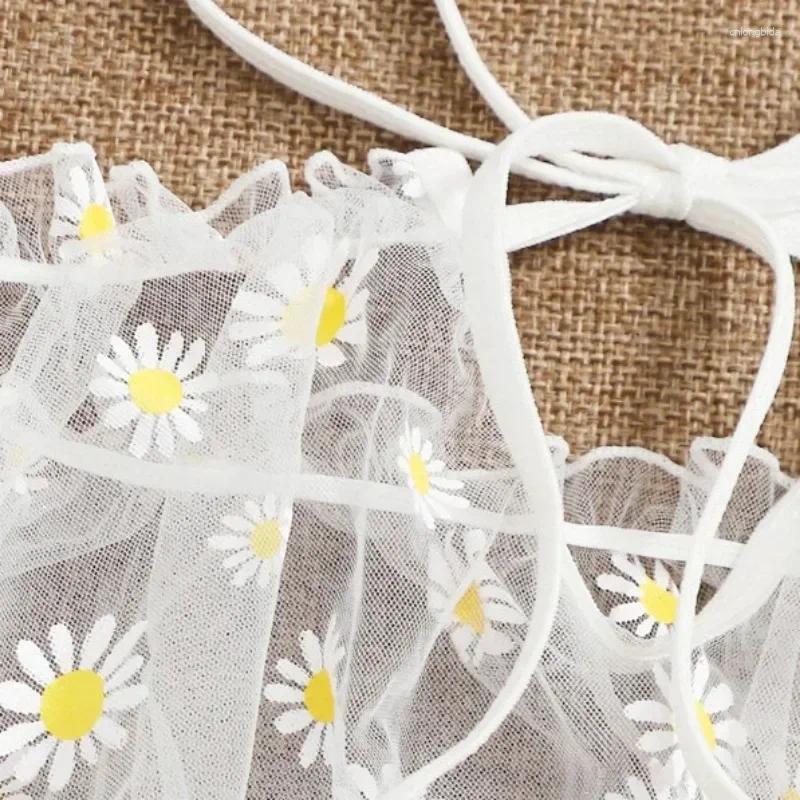 Bras Sets Sexy Womens Underwear Lace Floral Wire Free Lingerie Set Off-Shoulder Small Chest Bralette Thong Beachwear Transparent Bra