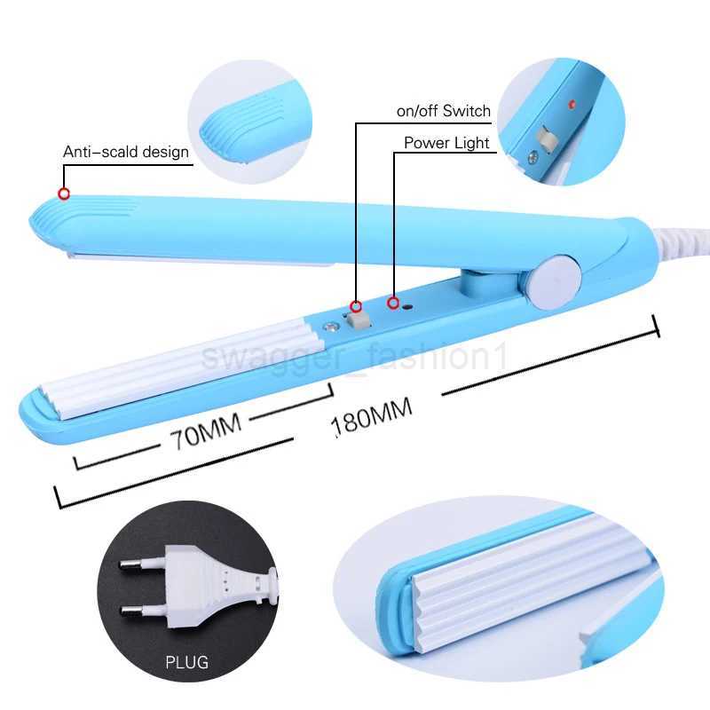 New Curling Iron Mini Hair straightener Iron Ceramic Straightening Styling Tools Hair Curler Flat Iron Beard straightenerB240719