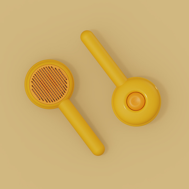 Cats Dogs Puppy Rabbits Slicker Shedding Deep Cleaning Washable Comb Massaging Self Cleaning Hair Remover Grooming Pet Brush