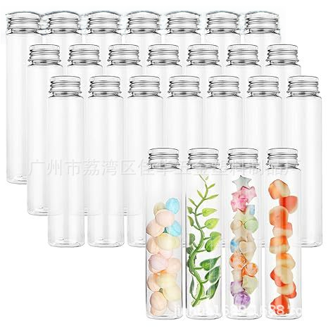 Spot supply of 110ml PET candy bottle transparent plastic flat bottom test tube