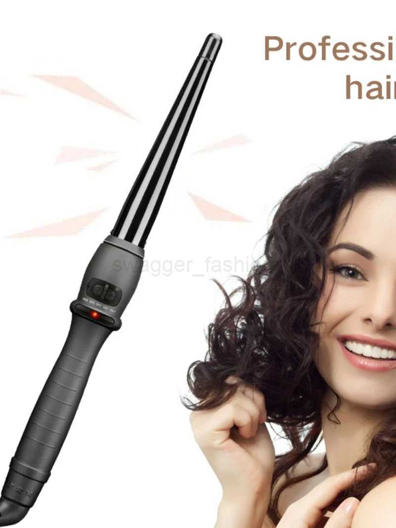 Professional Cone Shape Ceramic Hair Curler Iron Curling Wand Rollers Waver Styling Tools Style Quick Heat Electric CurlyB240719