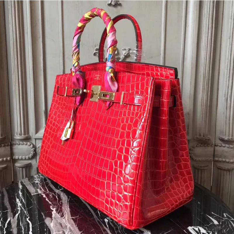 10A Mirror Quality Alligator Designer evening bag leather luxury handbags the tote woman purses hands s for hand high women 1