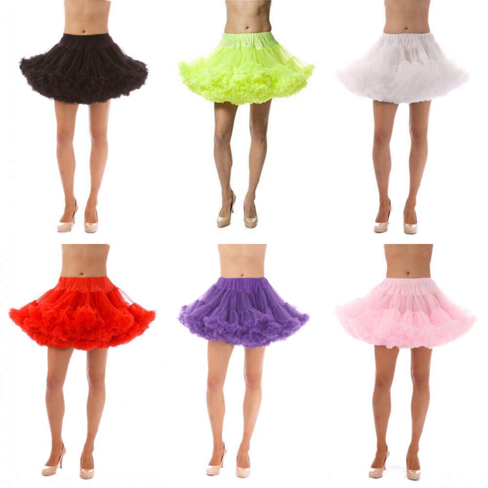 Short Tulle Petticoat Tutu Soft Mini Skirt For Women Wedding Party Ballet Dance Underskirt Prom Dress Ball Gowns Candy Color