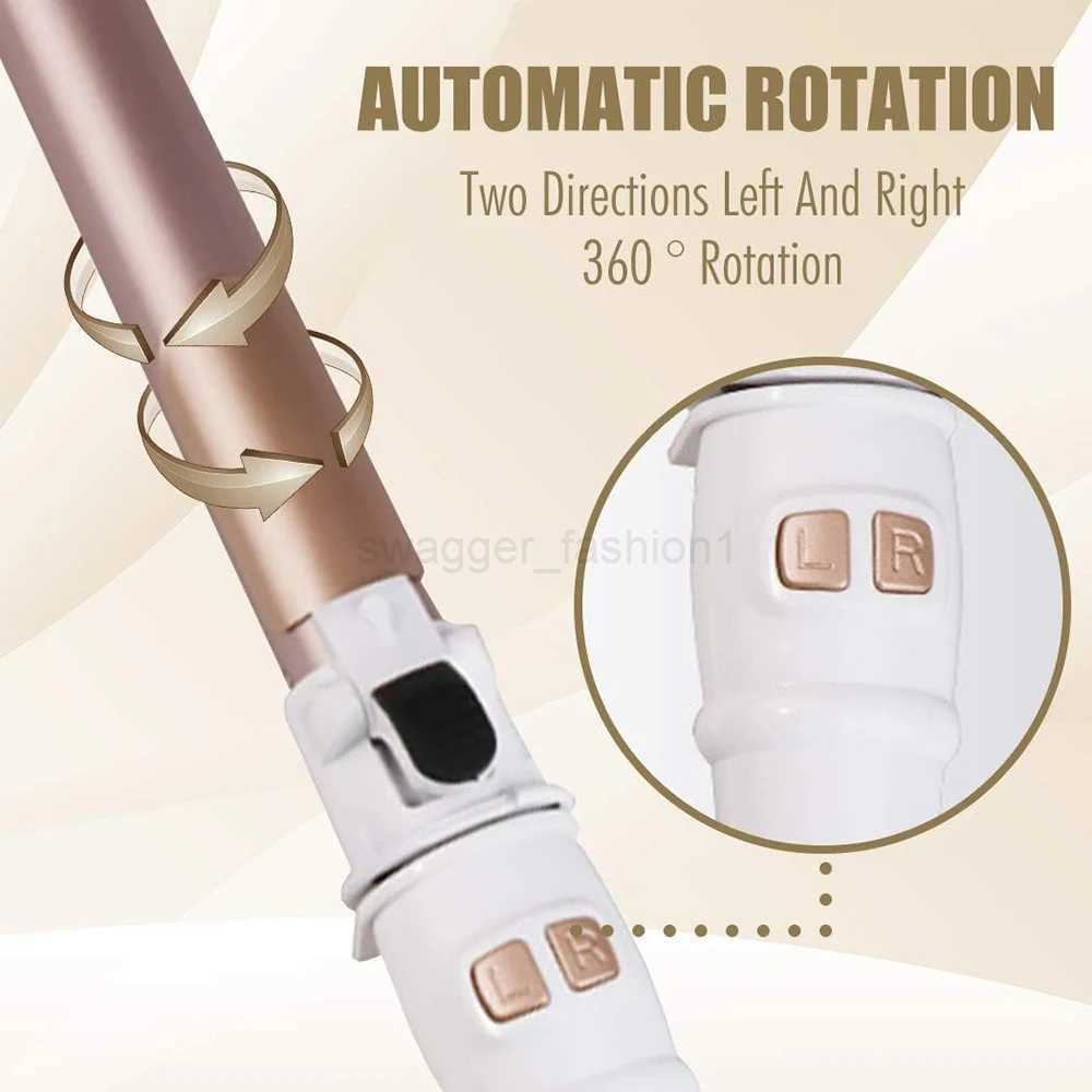 1.1/1.25inch Rotating Curling Iron Curling Wand Automatic Hair Curler 30s Instant Heat Auto Hair Waver Hair Styling IronsB240719