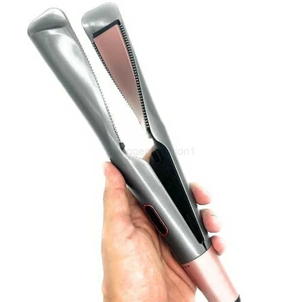 2 in 1 Hair Straightener And Curling Iron 1 Inch Dual Voltage Twist Straightening Curling Iron Fast Heating Wavy Curling IronB240719