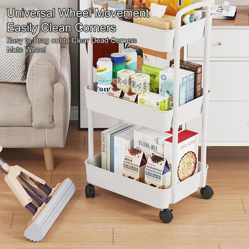 Hoo Mobile Storage Rack Trolley Kitchen Bathroom Bedroom Multi Storey Snac With Wheels Organizer Home Accessories