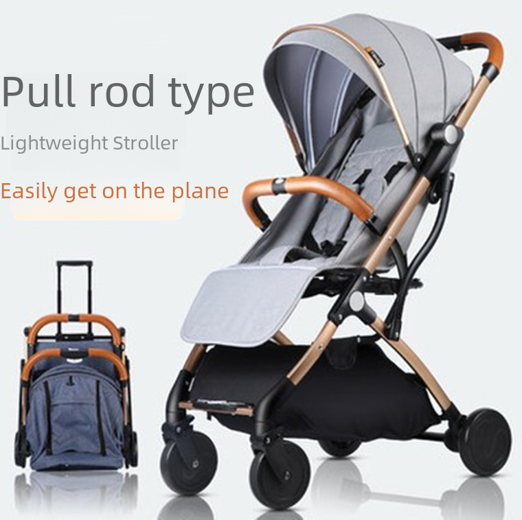 Tianrui baby stroller mini stroller can sit and lie down light and convenient folding baby umbrella stroller fourwheel childrens stroller