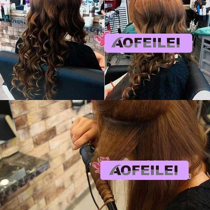 Professional Cone Shape Ceramic Hair Curler Iron Curling Wand Rollers Waver Styling Tools Style Quick Heat Electric CurlyB240719